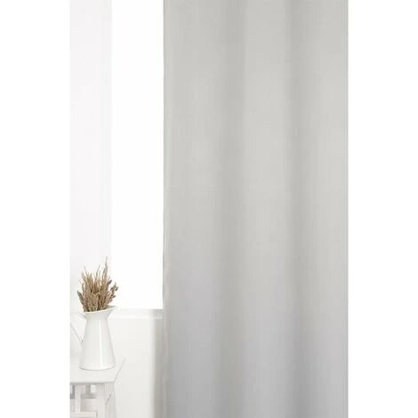 RIDEAUDISCOUNT Rideau Obscurcissant 135 X 240 Cm à Oeillets Uni Gris Clair - Gris 3 RIDEAUDISCOUNT Rideau Obscurcissant 135 X 240 Cm à Oeillets Uni Gris Clair - Gris – Image 3