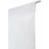 RIDEAUDISCOUNT Vitrage 70 X 210 Cm Passe Tringle Effet Lin Petite Trame Uni Blanc - Blanc