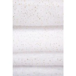 RIDEAUDISCOUNT Vitrage 80 X 160 Cm Passe Tringle Effet Lin Naturel Imprimé De Points Effet Feuille D'Or Blanc - Blanc 7 RIDEAUDISCOUNT Vitrage 80 X 160 Cm Passe Tringle Effet Lin Naturel Imprimé De Points Effet Feuille D'Or Blanc - Blanc -Rideau et tringle Soldes 2024 28287033 4