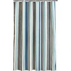 BRIDAY Rideau De Douche 200x240 Cm (LxH), Rideaux De Douche Anti-moisissures Doublure En Tissu DPolyester Doux Rideaux De Bain Rideau Beau Modèle Pour WC De Salle De Bains