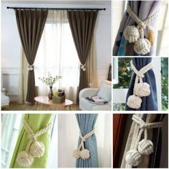 Triomphe Décoration De Fenêtre Cravate Boule En Coton Tissé à La Main Cravate Suspendue Décoration De Boule Accessoires De Rideau Créatif 2 Pièces Blanc Cassé + Corde à Cravate 1 Paire 7 Triomphe Décoration De Fenêtre Cravate Boule En Coton Tissé à La Main Cravate Suspendue Décoration De Boule Accessoires De Rideau Créatif 2 Pièces Blanc Cassé + Corde à Cravate 1 Paire -Rideau et tringle Soldes 2024 28617932 3