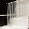 BRIDAY Rideau De Douche 240 X 200 Cm 100% EVA Semi-Transparent Imperméable Anti-moisissure Sans PVC 0.2mm D'épaisseur 3D Eau Cube Avec 16 Anneaux Salle De Bain Rideau Pour Salle De Bains