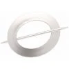 Ateliers 28 _ Accessoire De Rideau 1 Embrasse PVC Ovale (Argente)