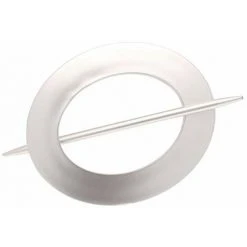 Ateliers 28 _ Accessoire De Rideau 1 Embrasse PVC Ovale (Argente)