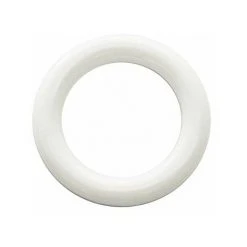 GARDINIA Anneaux De Rideaux Pour Tringles à Rideaux, A Coudre, 30 Pièces, Largeur 2.5 Mm, Plastique, Blanc