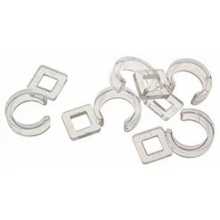 MAISANGE Ateliers 28 Agrafes Confection 10 Agrafes Courtes A Coudre Pour Anneaux Bois Et Metal Diametre 35 Et Diametre 28 Translucide