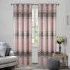 BEST INTERIOR Paire De Rideaux Obscurcissant Viggo Rose 140x260cm - Rose
