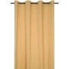 HOMEMAISON Rideau Windsor à Oeillets Curry 140 X 260 Cm - Curry