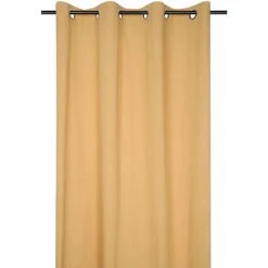 HOMEMAISON Rideau Windsor à Oeillets Curry 140 X 260 Cm - Curry