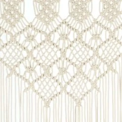 Rideau En Macramé 140x240 Cm Coton VidaXL 8 Rideau En Macramé 140x240 Cm Coton VidaXL -Rideau et tringle Soldes 2024 29365636 4