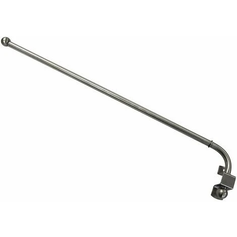 GARDINIA Tringle à Rideau Pivotante, Barre En Métal Avec Matériel De Fixation Inclus, Barre Extensible, Distance Mur: 1,5 Cm, Longueur: 55-85 Cm, Effet Inox 1 GARDINIA Tringle à Rideau Pivotante, Barre En Métal Avec Matériel De Fixation Inclus, Barre Extensible, Distance Mur: 1,5 Cm, Longueur: 55-85 Cm, Effet Inox