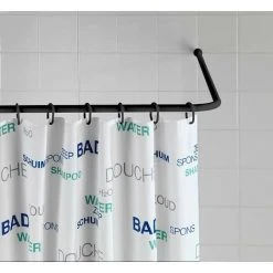 Wenko 23565100 Barre D'angle, Noir, 2 Cm