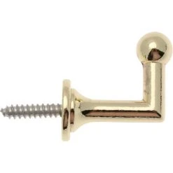 ATELIERS 28 | ACCESSOIRE DE RIDEAU | 2 GONDS / CROCHETS ANGLAIS | 3 CM| LAITONNÉ