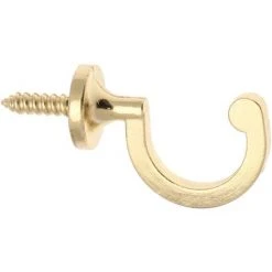 ATELIERS 28 | ACCESSOIRE DE RIDEAU | 2 GONDS / CROCHETS ZAMACK | 4 CM| DÉCOR LAITON