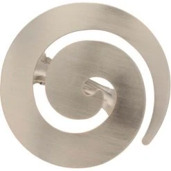 ATELIERS 28 | ACCESSOIRE DE RIDEAU | 2 PINCES SPIRALE | CHROME MAT