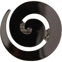 ATELIERS 28 | ACCESSOIRE DE RIDEAU | 2 PINCES SPIRALE | NOIR LAQUÉ