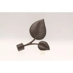 ATELIERS 28 | DIAMÈTRE 20| MÉTAL | 1 EMBOUT DOUBLE FEUILLES | ROUILLE