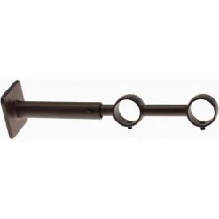 ATELIERS 28 | DIAMÈTRE 20| MÉTAL | 1 SUPPORT MUR À ŒIL DOUBLE RÉGLABLE | 10/19-15/24 CM| ROUILLE SABLÉ