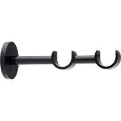 ATELIERS 28 | DIAMÈTRE 28| MÉTAL | 1 SUPPORT DOUBLE OUVERT | 9/18 CM| NOIR LAQUÉ