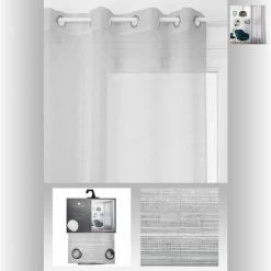 ATMOSPHERA Voilage Modèle Louis - 140 X 0,2 X 240 - Blanc 6 ATMOSPHERA Voilage Modèle Louis - 140 X 0,2 X 240 - Blanc -Rideau et tringle Soldes 2024 30189294 3