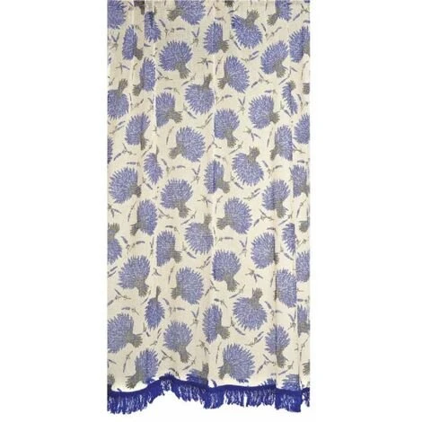POYET MOTTE Rideau Marseillais Imprimé Lavande 140 X 250 Cm 1 POYET MOTTE Rideau Marseillais Imprimé Lavande 140 X 250 Cm