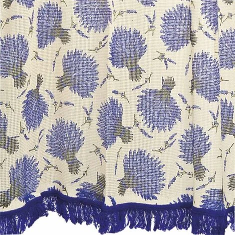 POYET MOTTE Rideau Marseillais Imprimé Lavande 140 X 250 Cm 2 POYET MOTTE Rideau Marseillais Imprimé Lavande 140 X 250 Cm – Image 2