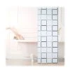 Relaxdays Store De Douche Carré, 80x240 Cm, Rideau De Douche, Baignoire Bain Store, Fixation Plafond, Semi-transparent