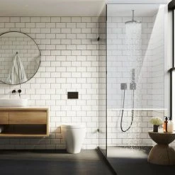 Relaxdays Store De Baignoire,120x240cm, Rideau De Douche Hydrofuge, Anti-éclaboussures, Différentes Tailles, Transparent -Rideau et tringle Soldes 2024 31802740 5