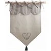 AUBRY GASPARD Rideau Motif Coeur Gris Multicolore - Beige