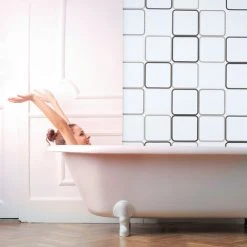 Relaxdays Store De Douche Carré, 120x240 Cm, Rideau De Douche, Baignoire Bain Store, Fixation Plafond, Semi-transparent 7 Relaxdays Store De Douche Carré, 120x240 Cm, Rideau De Douche, Baignoire Bain Store, Fixation Plafond, Semi-transparent -Rideau et tringle Soldes 2024 33354131 3