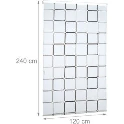 Relaxdays Store De Douche Carré, 120x240 Cm, Rideau De Douche, Baignoire Bain Store, Fixation Plafond, Semi-transparent 9 Relaxdays Store De Douche Carré, 120x240 Cm, Rideau De Douche, Baignoire Bain Store, Fixation Plafond, Semi-transparent -Rideau et tringle Soldes 2024 33354131 5