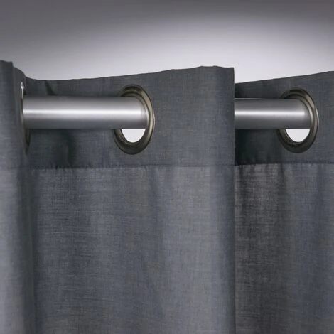 Sealskin Coloris Rideau De Douche - 180x200 Cm - Polyester / Coton Gris 3 Sealskin Coloris Rideau De Douche - 180x200 Cm - Polyester / Coton Gris – Image 3