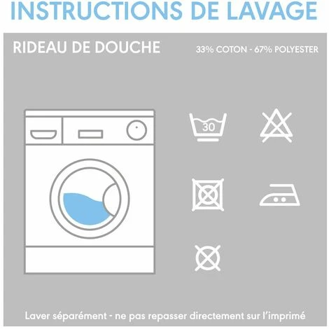 Sealskin Coloris Rideau De Douche - 180x200 Cm - Polyester / Coton Gris 4 Sealskin Coloris Rideau De Douche - 180x200 Cm - Polyester / Coton Gris – Image 4