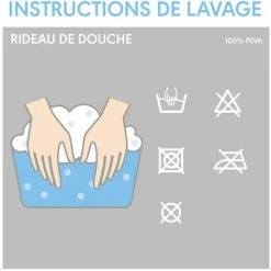 Sealskin Clear Rideau De Douche - 180x200 Cm - PEVA Transparent 7 Sealskin Clear Rideau De Douche - 180x200 Cm - PEVA Transparent -Rideau et tringle Soldes 2024 33487940 4