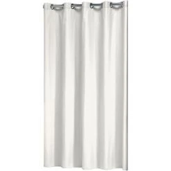 Sealskin Coloris Rideau De Douche - 180x200 Cm - Polyester / Coton Blanc