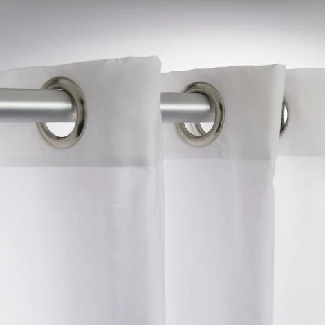 Sealskin Coloris Rideau De Douche - 180x200 Cm - Polyester / Coton Blanc 3 Sealskin Coloris Rideau De Douche - 180x200 Cm - Polyester / Coton Blanc – Image 3