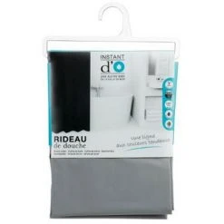 BBASICCO Rideau De Douche "Eva" 180x200cm Gris -Rideau et tringle Soldes 2024 33655115 3
