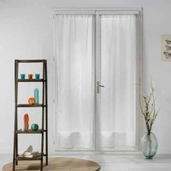 Paris Prix - Paire De Voilages "luminea" 70x200cm Blanc