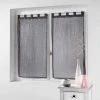 Paris Prix - Paire De Voilages "filiane" 90x120cm Anthracite