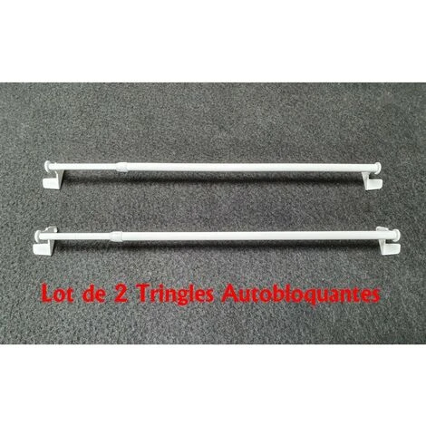 MADEINNATURE Lot De 2 Tringle à Rideaux Autobloquante Sans Perçage Fix'vit Longueur Extensible, Spécial Fenêtre PVC / Alu / Bois - Extensible De 30 à 50 Cm - Blanc. - Blanc 2 MADEINNATURE Lot De 2 Tringle à Rideaux Autobloquante Sans Perçage Fix'vit Longueur Extensible, Spécial Fenêtre PVC / Alu / Bois - Extensible De 30 à 50 Cm - Blanc. - Blanc – Image 2