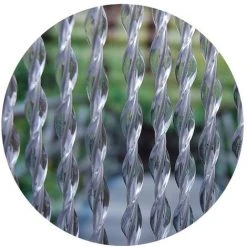 LA TENDA Rideau De Porte En PVC Transparent Riva 90x210 Cm Incolore - Transparent