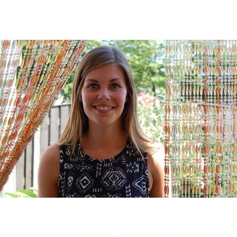 LA TENDA Rideau De Porte En Perles Multicolores Stresa 90 X 210 Cm Orange - Multicolore 2 LA TENDA Rideau De Porte En Perles Multicolores Stresa 90 X 210 Cm Orange - Multicolore – Image 2