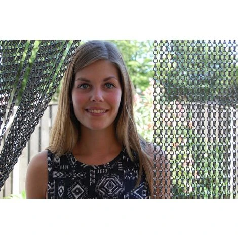 LA TENDA Rideau De Porte En Aluminium Alusax 90x210 Cm Gris - Anthracite 2 LA TENDA Rideau De Porte En Aluminium Alusax 90x210 Cm Gris - Anthracite – Image 2