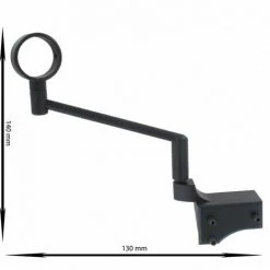 2 Supports Sans Perçage Tringle à Rideau ø 28 Mm IB+ - Noir Mat C179 -Rideau et tringle Soldes 2024 34619077 4