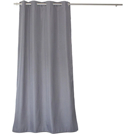 ENJOY HOME Rideau Isolant Thermique Polyester 8 Oeillets GUIMAUVE 140 X 240 Cm - GRIS 1 ENJOY HOME Rideau Isolant Thermique Polyester 8 Oeillets GUIMAUVE 140 X 240 Cm - GRIS