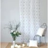 ENJOY HOME Voilage 8 Oeillets 140 X 240 Cm EPITHEO Voile Polyester Brodé - GRIS
