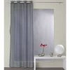 ENJOY HOME Voilage Polyester 8 Oeillets 140 X 240 Cm SABLUTHEO Voile Sablé - GRIS FONCE