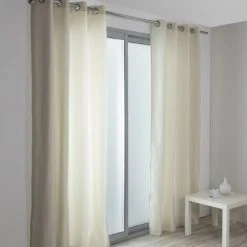 Centrale Brico Rideau Obscurcissant Thermique, Stop-froid Plus Ivoire L.140 X H.250 Cm -Rideau et tringle Soldes 2024 36526220 3