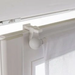 Centrale Brico Lot De 2 Supports Autoserrant Barre De Vitrage, 10 Mm Transparent Brut