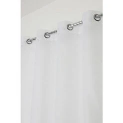 Centrale Brico Voilage Tamisant, New Flocon Blanc L.140 X H.250 Cm